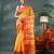 red cotton handloom sarees with zari temple design tant saree