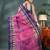 pink cotton handloom sarees with zari temple design tant saree