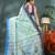 Blue bengali cotton handloom tant saree