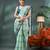 Blue bengali cotton handloom tant saree