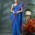Blue bengali cotton handloom tant saree