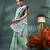 Blue bengali cotton handloom tant saree