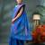 Blue bengali cotton handloom tant saree