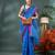 Blue bengali cotton handloom tant saree