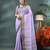 Purple bengali cotton handloom tant saree