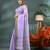 Purple bengali cotton handloom tant saree