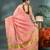 pink soft linen tissue silk saree with blouse piece