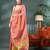 pink soft linen tissue silk saree with blouse piece