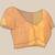 Gold soft linen tissue silk saree with blouse piece