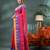Pink sitaara borfi design pure cotton handloom saree