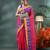 Pink sitaara borfi design pure cotton handloom saree