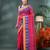Pink sitaara borfi design pure cotton handloom saree