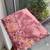 onion pink Gold crush multi thread sequins work saree
