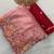 onion pink Gold crush multi thread sequins work saree