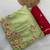 Green Gold crush multi thread sequins work saree