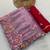Purple Gold crush multi thread sequins work saree