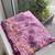 Purple Gold crush multi thread sequins work saree