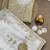 white Georgette sequin Golden zari embroidered saree
