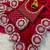 red thread and sequins embroidered saree