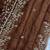  brown Chiffon Thread sequin work saree with blouse
