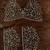  brown Chiffon Thread sequin work saree with blouse