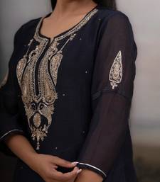 Black meena top and palazzo