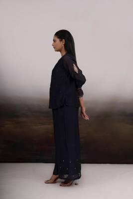 Black meena top and palazzo 4