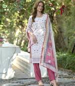  Cotton Chikankari work Straight Kurta with Pant And Dupatta Set