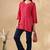 Chickenkari embroidered thread work cotton straight short kurta