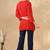 Chickenkari embroidered thread work cotton straight short kurta