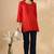Chickenkari embroidered thread work cotton straight short kurta
