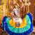 MULTICOLOR THREAD EMBROIDERED MIRROR WORK STITCHED lehenga choli