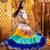 MULTICOLOR THREAD EMBROIDERED MIRROR WORK STITCHED lehenga choli