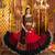 BLACK RED THREAD EMBROIDERED MIRROR WORK STITCHED lehenga choli