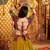GREEN PURPLE THREAD EMBROIDERED MIRROR WORK STITCHED Lehenga choli