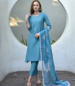  Vatican Straight Kurta with Pant And Dupatta Set