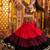 BLACK RED THREAD EMBROIDERED MIRROR WORK STITCHED lehenga choli