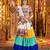 MULTICOLOR THREAD EMBROIDERED MIRROR WORK STITCHED lehenga choli