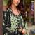 Green embroidered georgette semi-stitched pakistani salwar suit