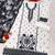 White embroidered georgette semi-stitched pakistani salwar suit