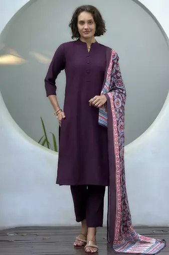 Women's Gorgeous Vatican Straight Kurta with Pant And Dupatta Set