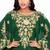 Elegant Green Designer Stitched Kaftan Gown with Embroidered  Aari Work