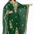 Elegant Green Designer Stitched Kaftan Gown with Embroidered  Aari Work