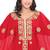 Premium Red Georgette Stitched Kaftan with Luxurious Gold Embroidered