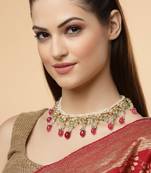 Orchid haar necklace