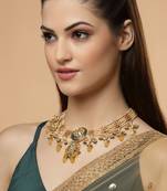 Wheat haar necklace
