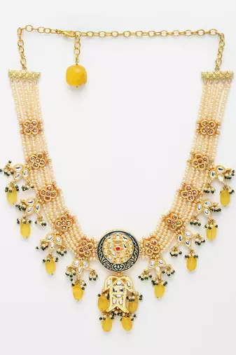 Wheat haar necklace