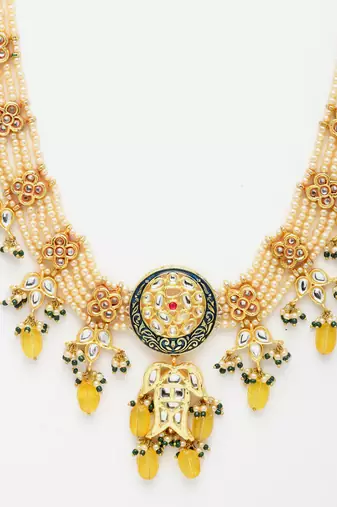 Wheat haar necklace