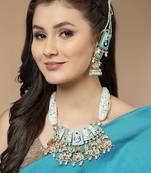 Indigo infusion haar necklace