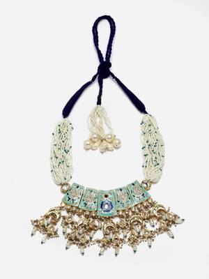 Indigo infusion haar necklace 3
